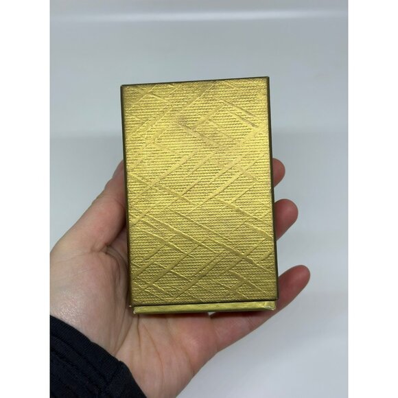 VTGMidway Plastic Coated Playing Cards With Daffodil Design In Gold Textured Box - Picture 3 of 6